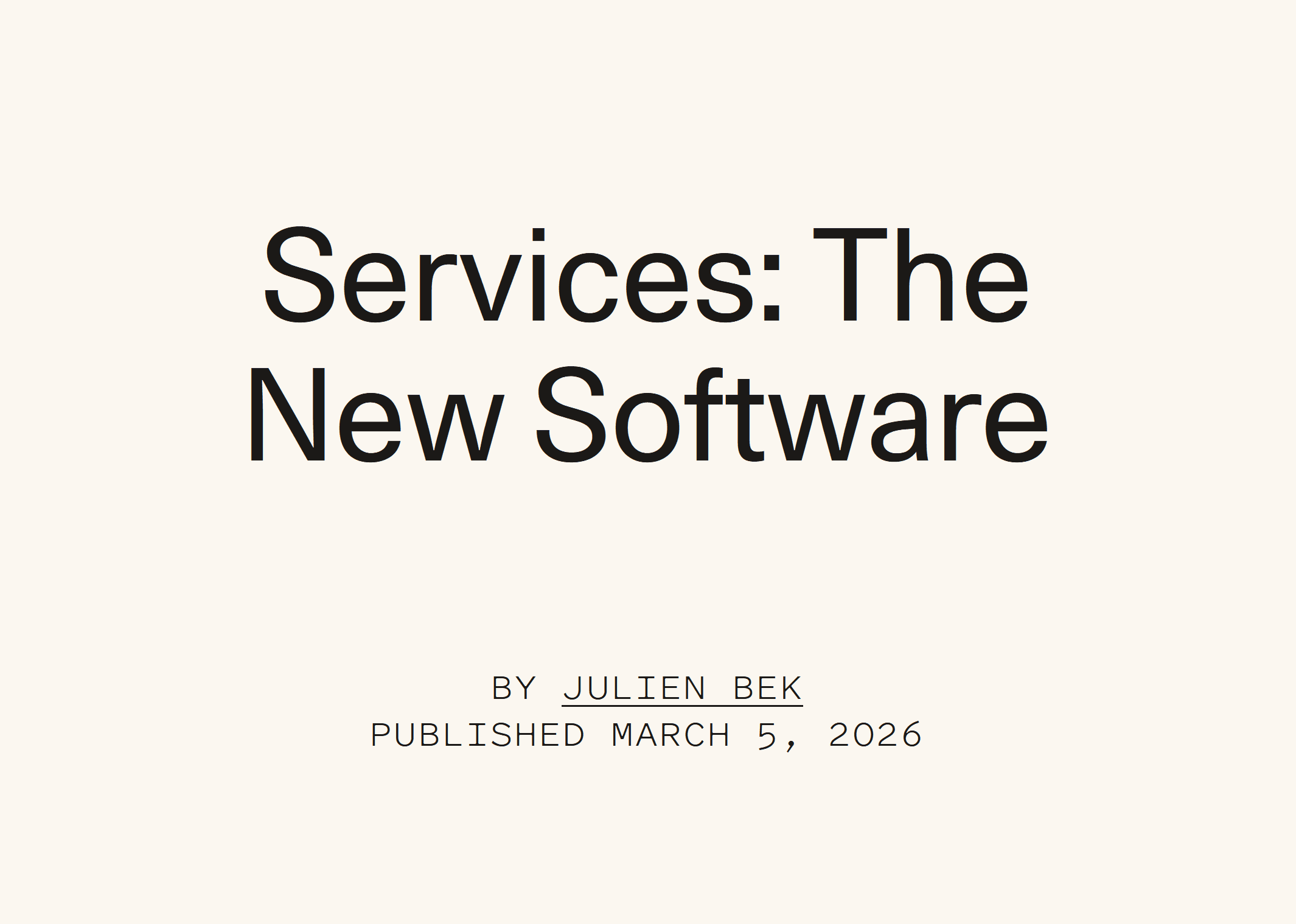 TWO ARTICLES THAT STUCK WITH US